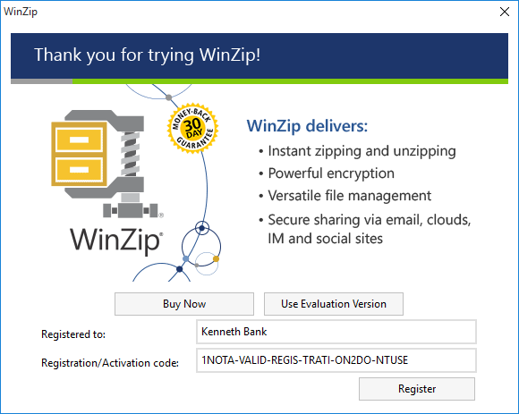 Winzip  Full Version With Key
